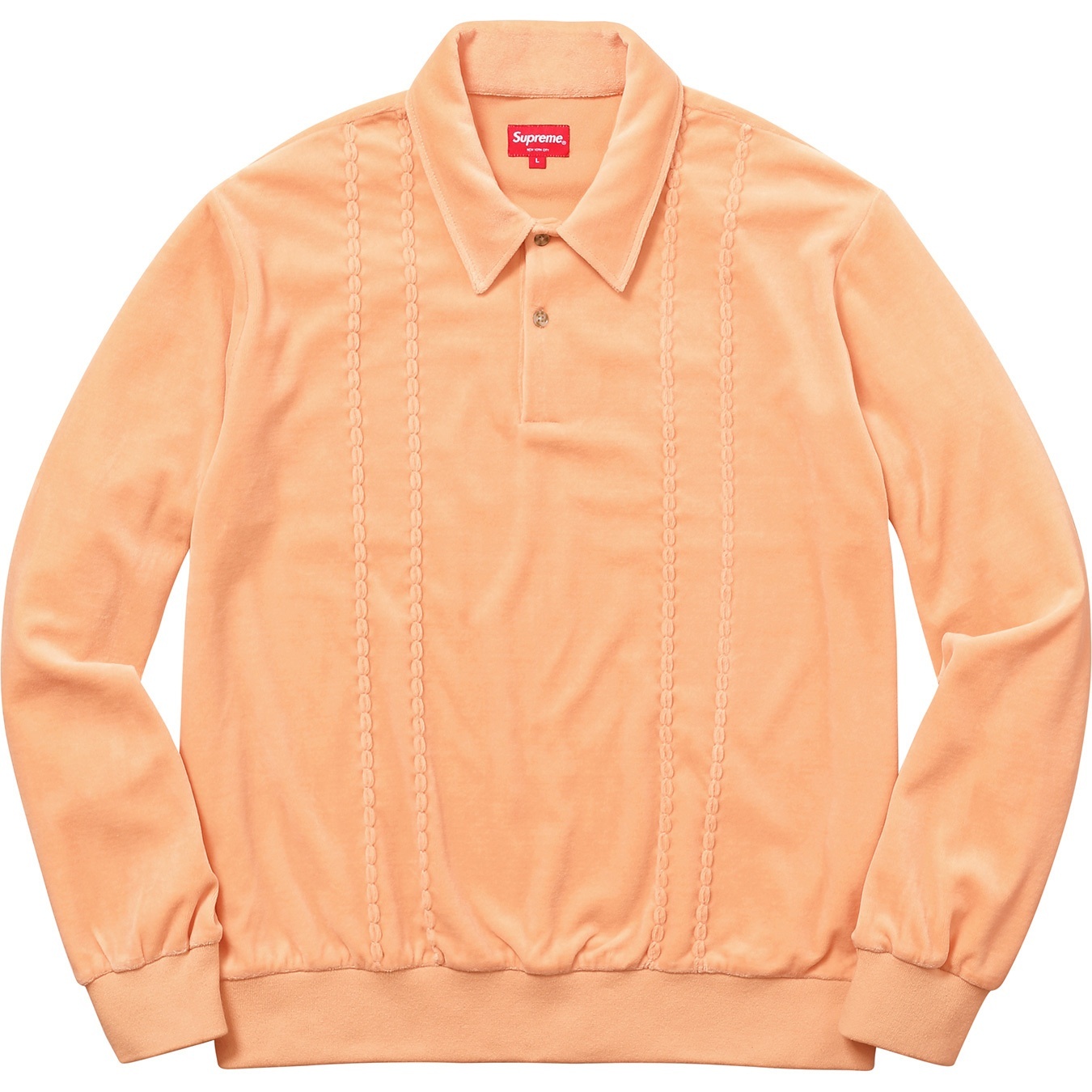 Velour L/S Polo view 3